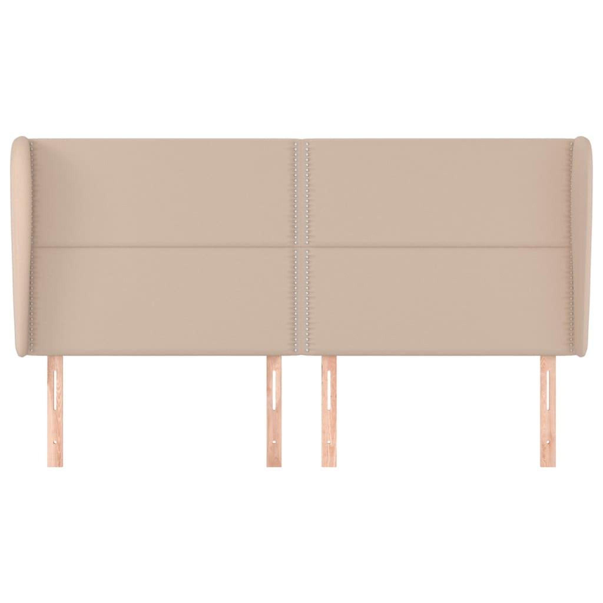 Voir la diapositive 3 : VIDAXL Tete de lit avec oreilles Cappuccino 203x23x118/128 cm