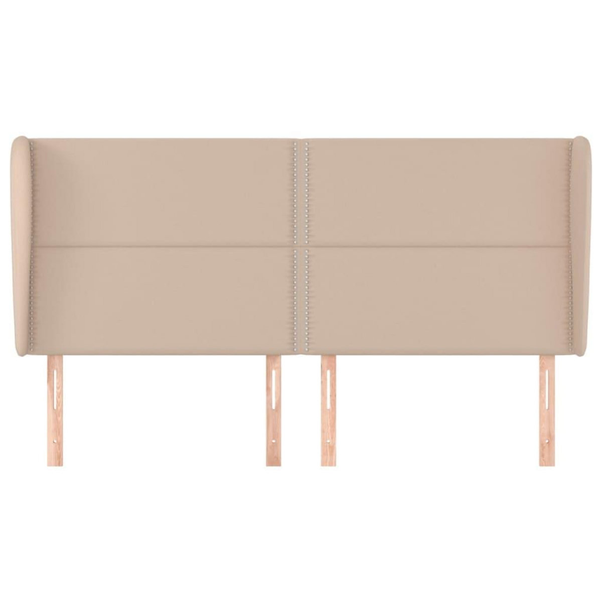 VIDAXL Tete de lit avec oreilles Cappuccino 203x23x118/128 cm