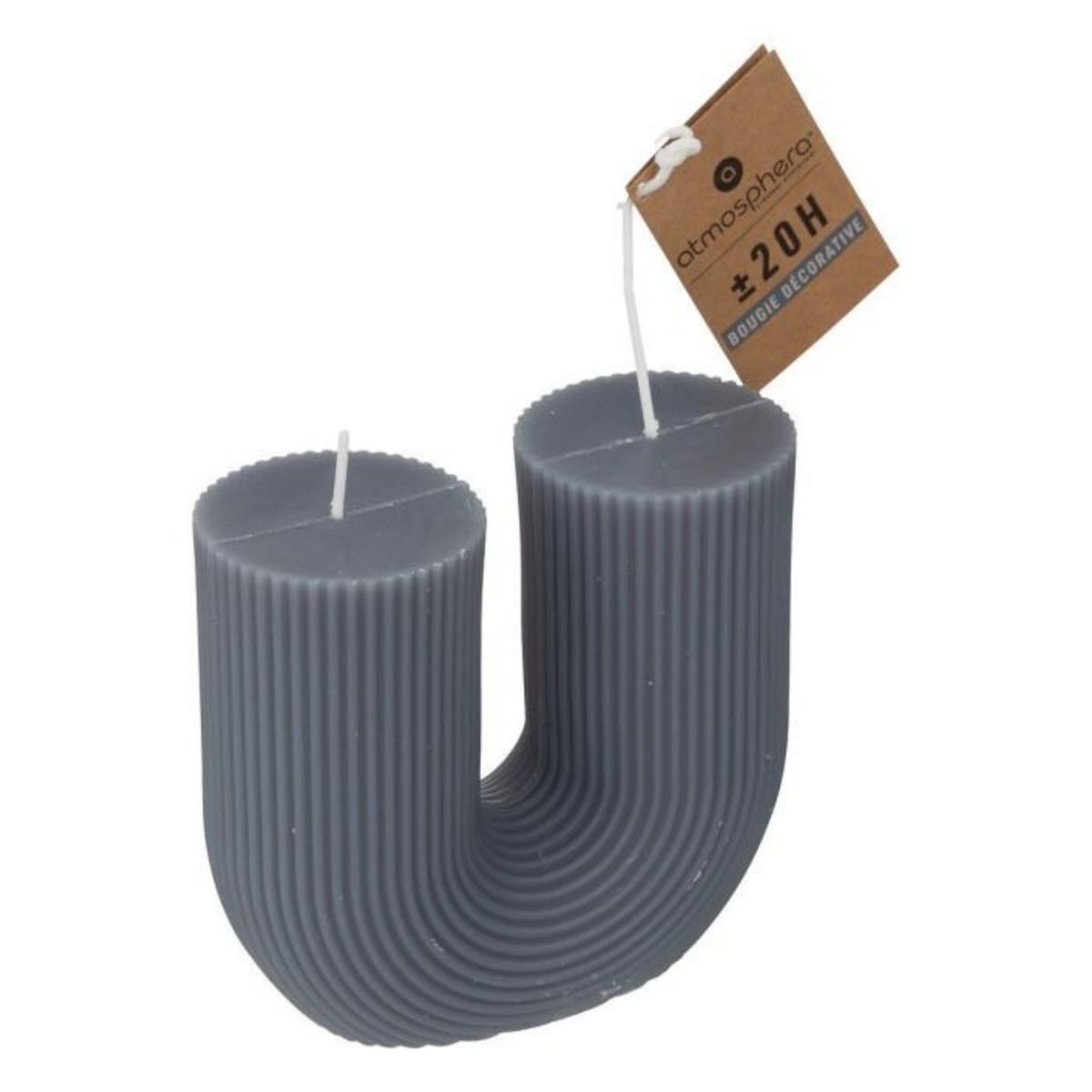 ATMOSPHERA Bougie Design  Demi  400g Bleu Orage