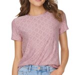 JACQUELINE DE YONG T shirt  auve Femme JDY Cathinka. Coloris disponibles : Rose