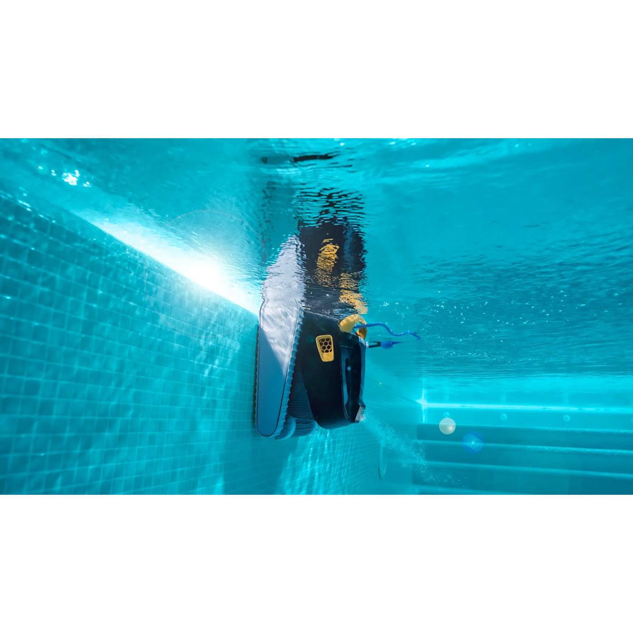 Voir la diapositive 6 : Dolphin Robot electrique de piscine fond, parois et ligne d'eau avec chariot - e50i
