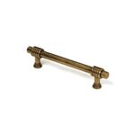 CENTRALE BRICO Poignée de meuble zamak laitonné, entraxe 96 mm
