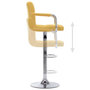 Voir la diapositive 5 : VIDAXL Chaise de bar Jaune Tissu