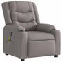 Voir la diapositive 2 : VIDAXL Fauteuil de massage inclinable Taupe Tissu