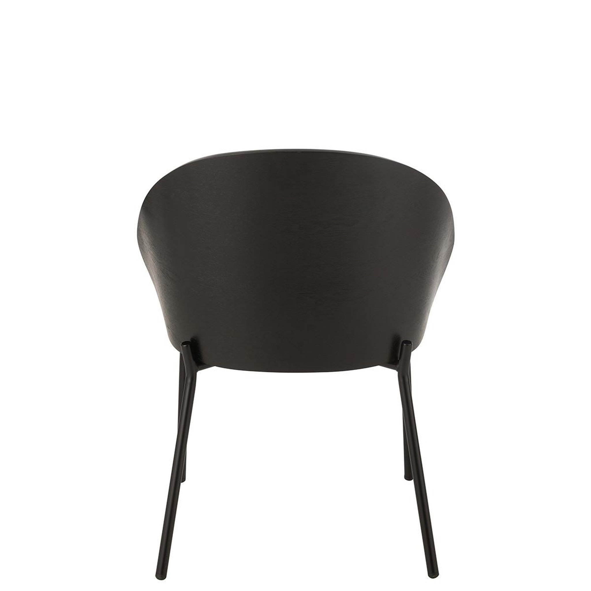 Voir la diapositive 4 : J-LINE Chaise design  lone  74cm noir & gris