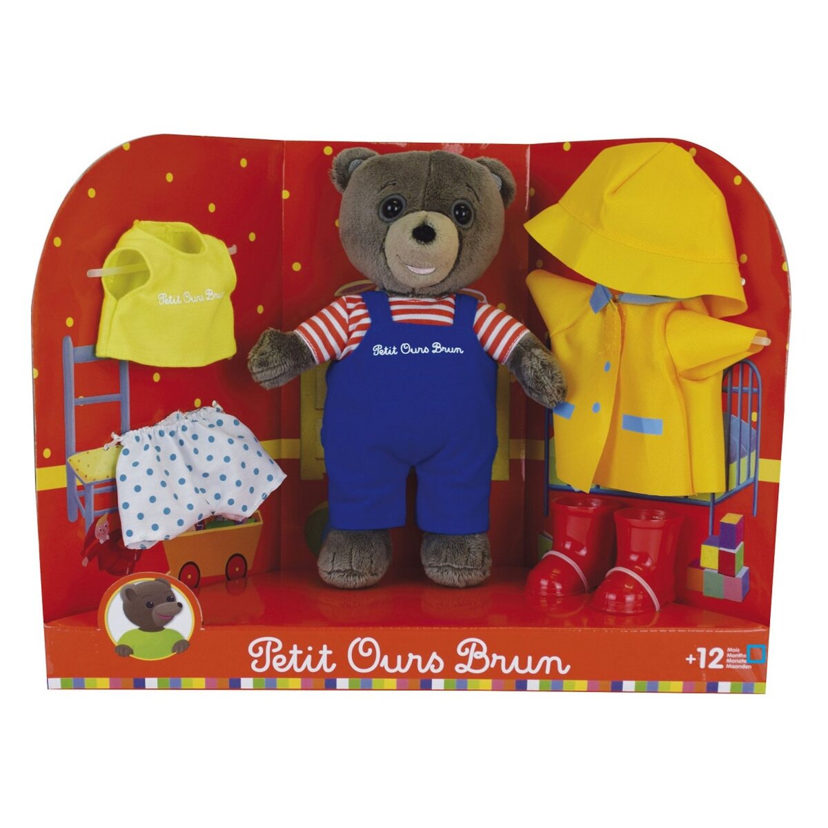 Peluche petit shop ours brun musicale