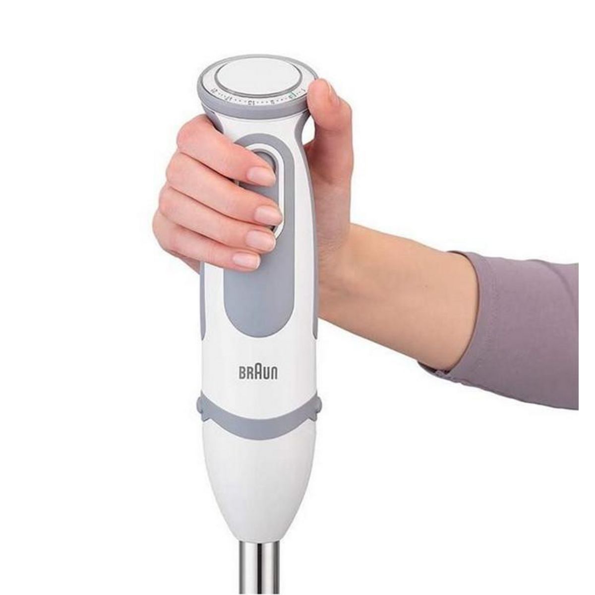 BRAUN Mixeur plongeant 1000w blanc/gris - mq5207wh