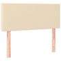 Voir la diapositive 2 : VIDAXL Tete de lit Creme 80x5x78/88 cm Tissu