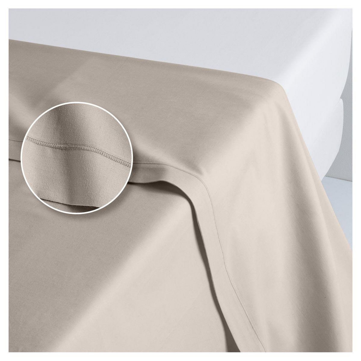 ACTUEL Drap plat uni en coton 57 fils - collection permanente