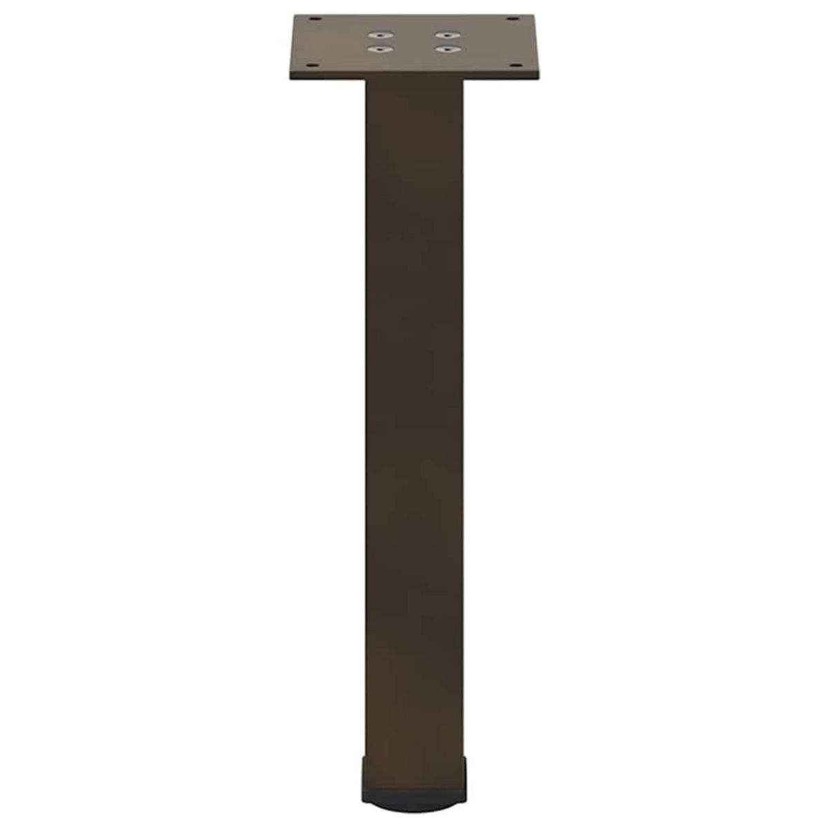 VIDAXL Pieds de table basse acier naturel 4 pcs 42-44 cm acier