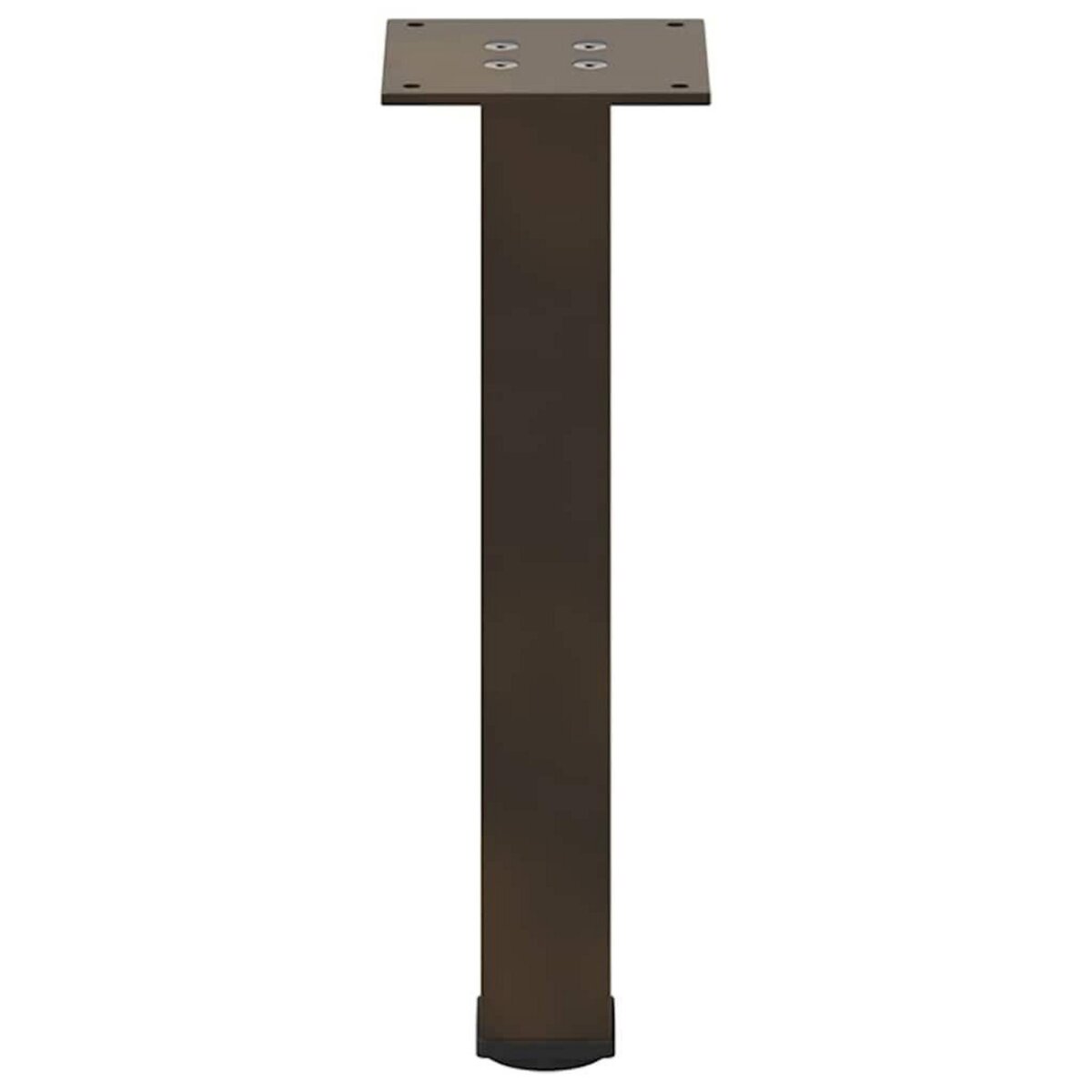 VIDAXL Pieds de table basse acier naturel 4 pcs 42-44 cm acier