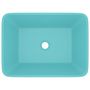 Voir la diapositive 3 : VIDAXL Lavabo de luxe Vert clair mat 41x30x12 cm Ceramique