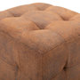 Voir la diapositive 4 : VIDAXL 2 pcs Poufs Marron 30 x 30 x 30 cm Similicuir daim