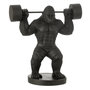 Voir la diapositive 1 : Paris Prix Statue Gorille en Résine  Haltérophilie  62cm Noir