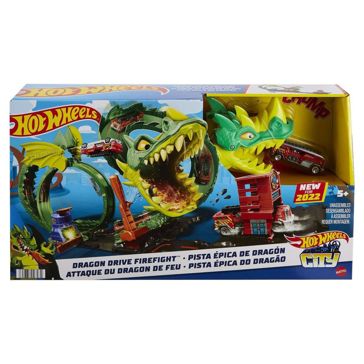 HOT WHEELS Coffret attaque du dragon Hot Wheels