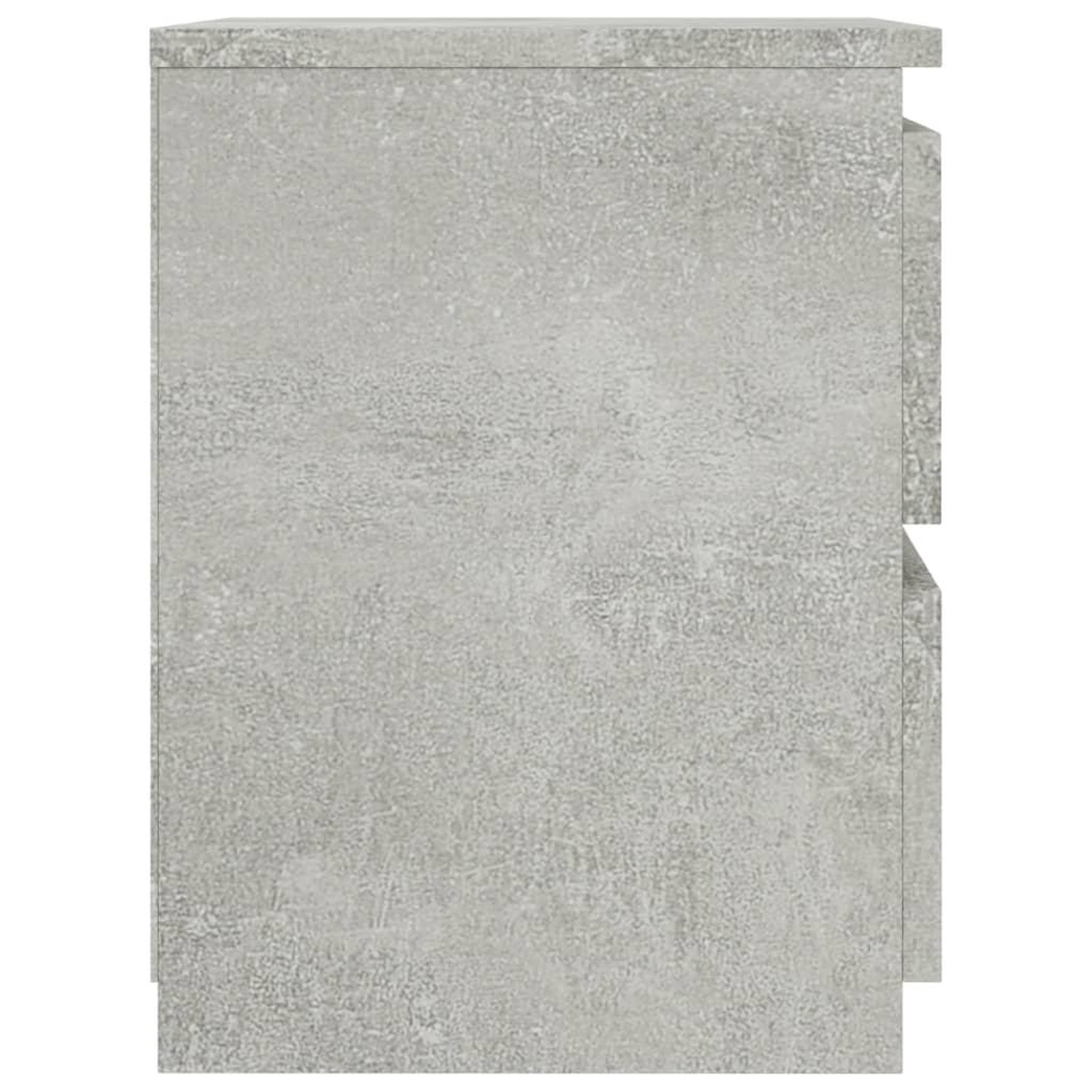 Voir la diapositive 5 : VIDAXL Tables de chevet 2 pcs Gris beton 30x30x40 cm Bois d'ingenierie