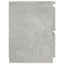 Voir la diapositive 5 : VIDAXL Tables de chevet 2 pcs Gris beton 30x30x40 cm Bois d'ingenierie