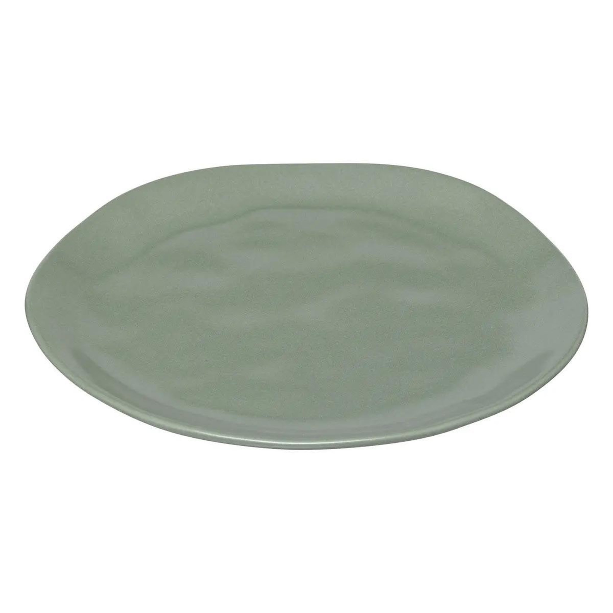 Voir la diapositive 2 : SECRET DE GOURMET Lot de 6 assiettes à dessert  noe  20cm vert olive