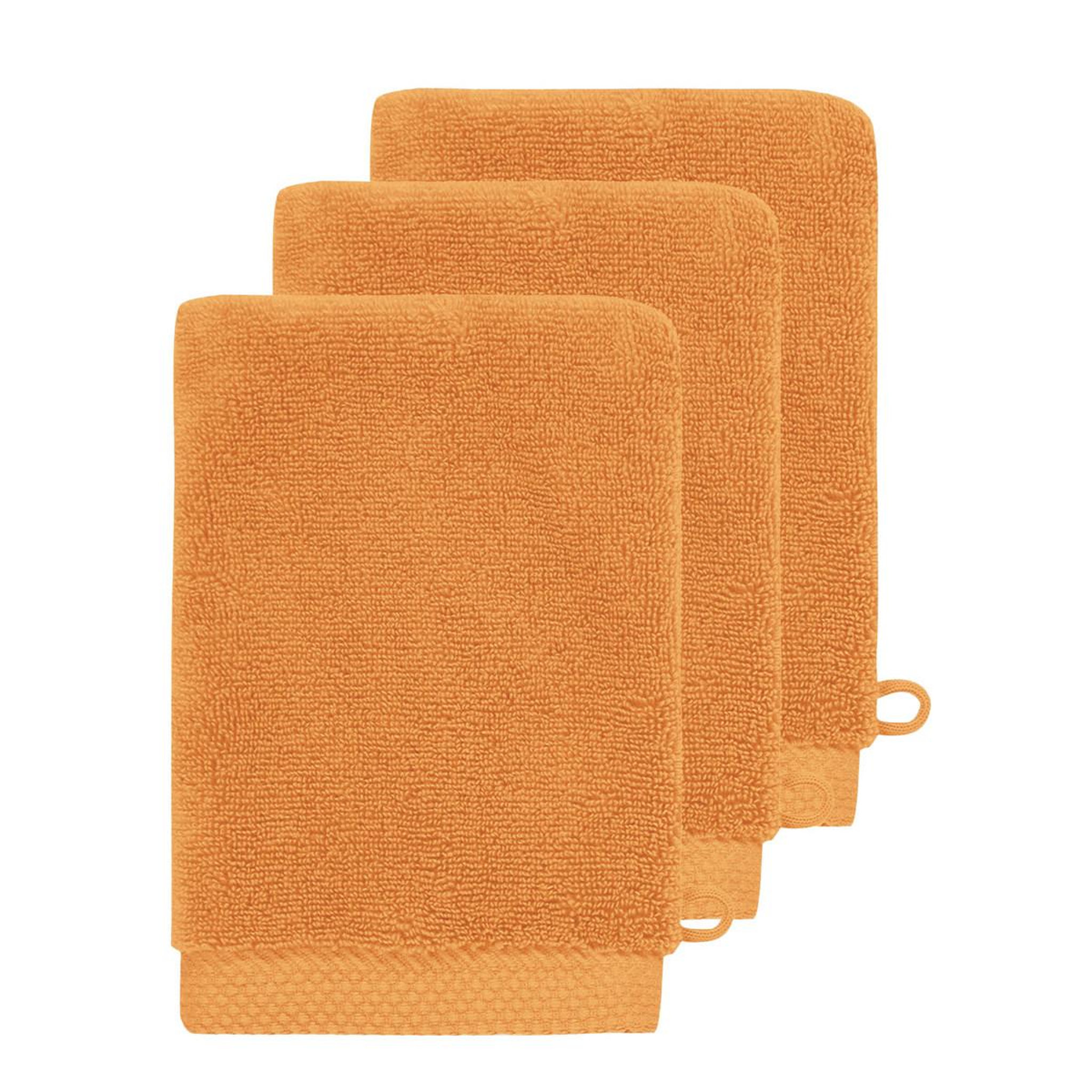 Voir la diapositive 1 : Sensei Maison 3 gants de toilette Zéro Twist 560 g/m² SENSOFT - 16x22 cm