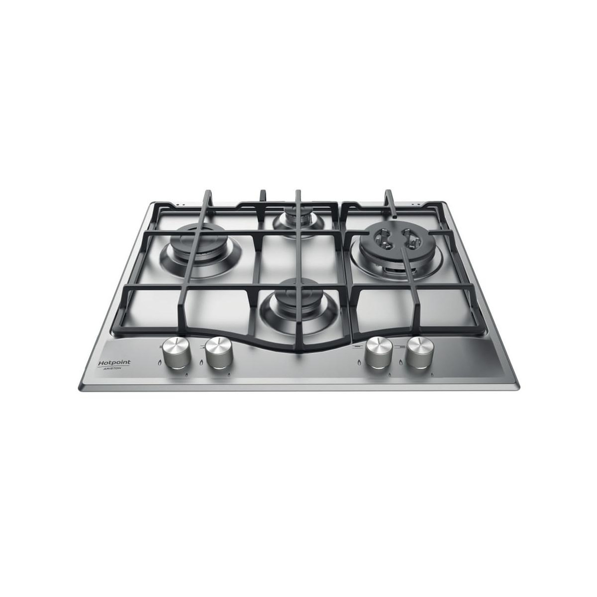 Voir la diapositive 2 : HOTPOINT Table de cuisson à gaz Hotpoint Ariston PCN 641 T/IX/HA