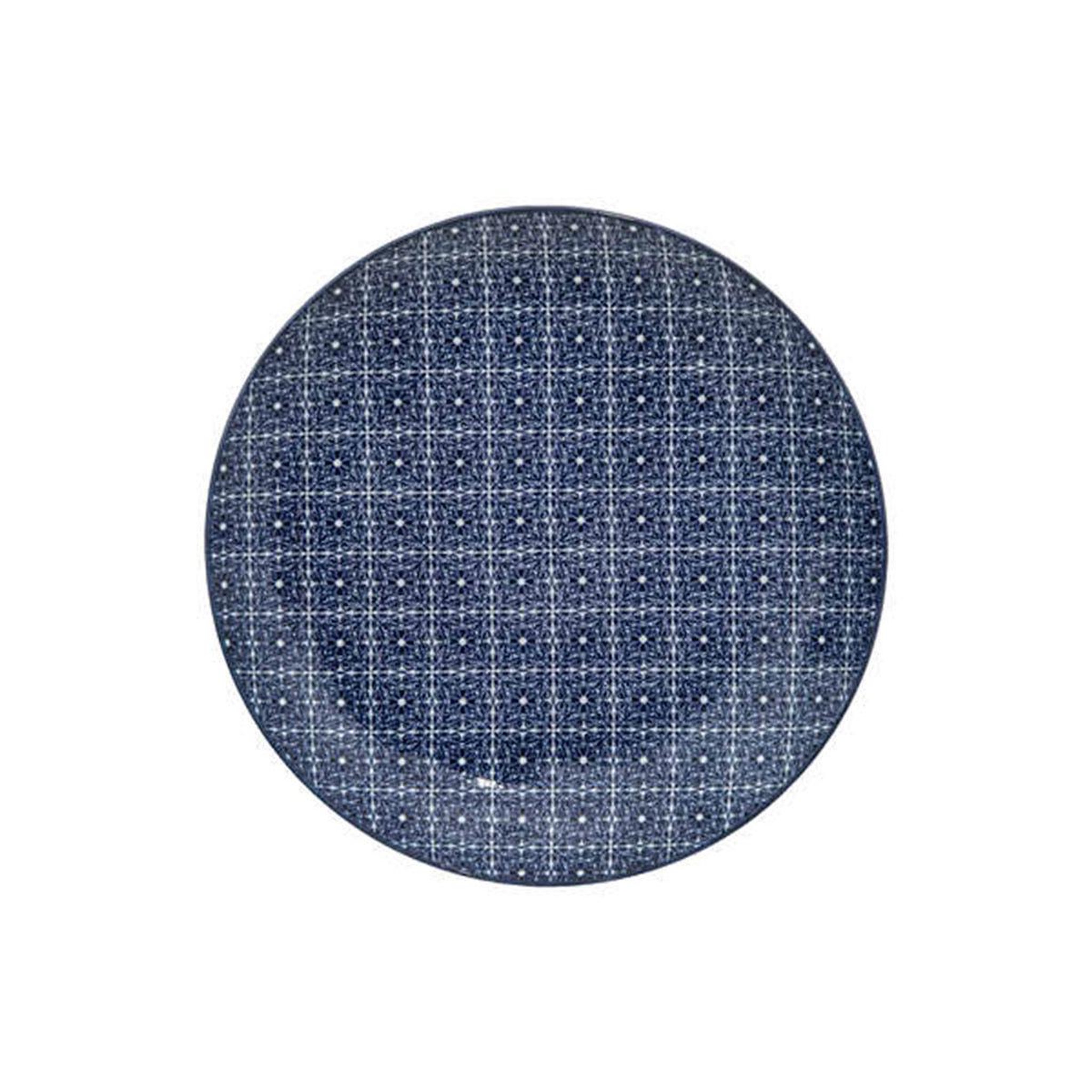 Voir la diapositive 1 : SECRET DE GOURMET Lot de 6 Assiettes Plates  Adèle  26cm Bleu
