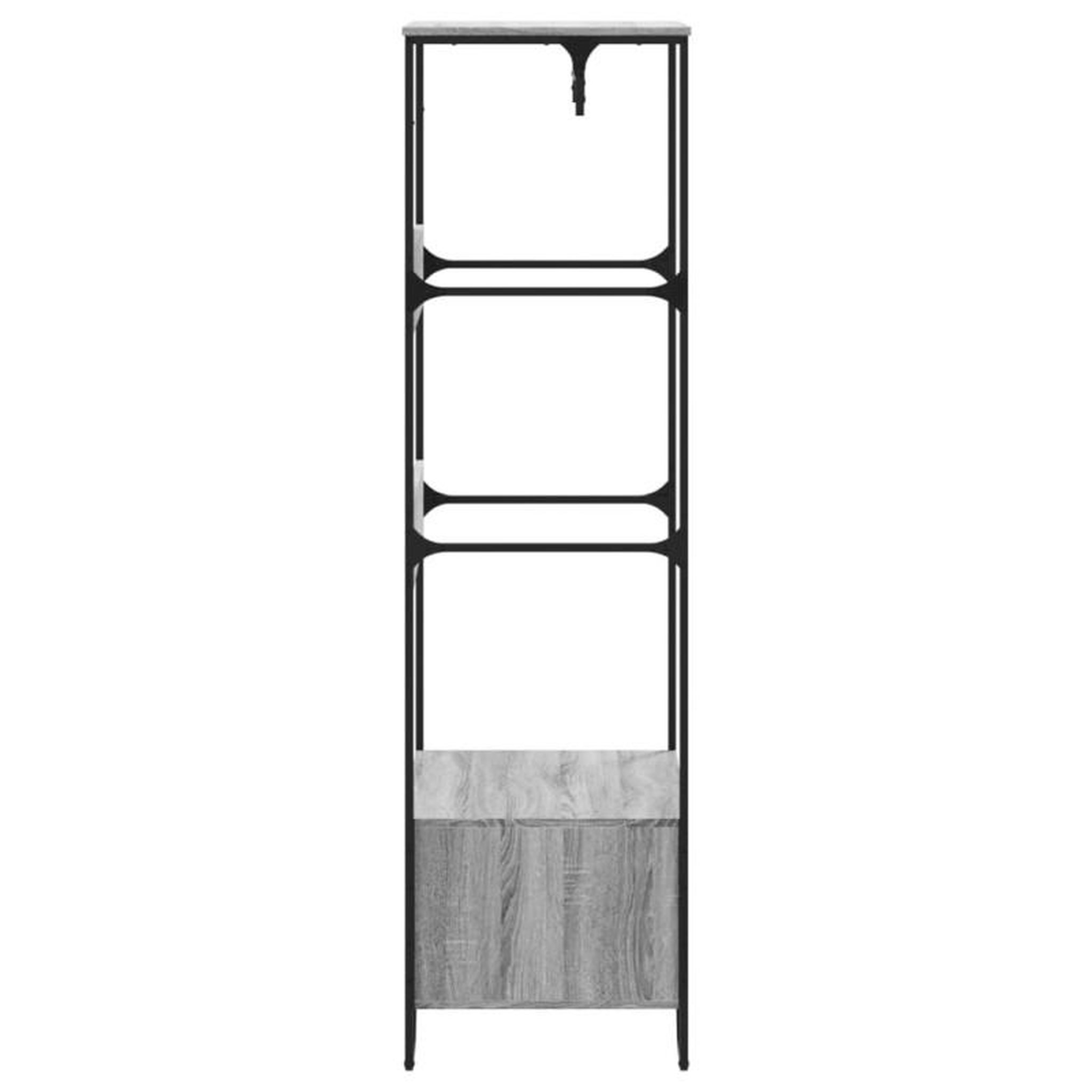 Voir la diapositive 5 : VIDAXL Armoire sonoma gris 90x50x180 cm bois d ingénierie