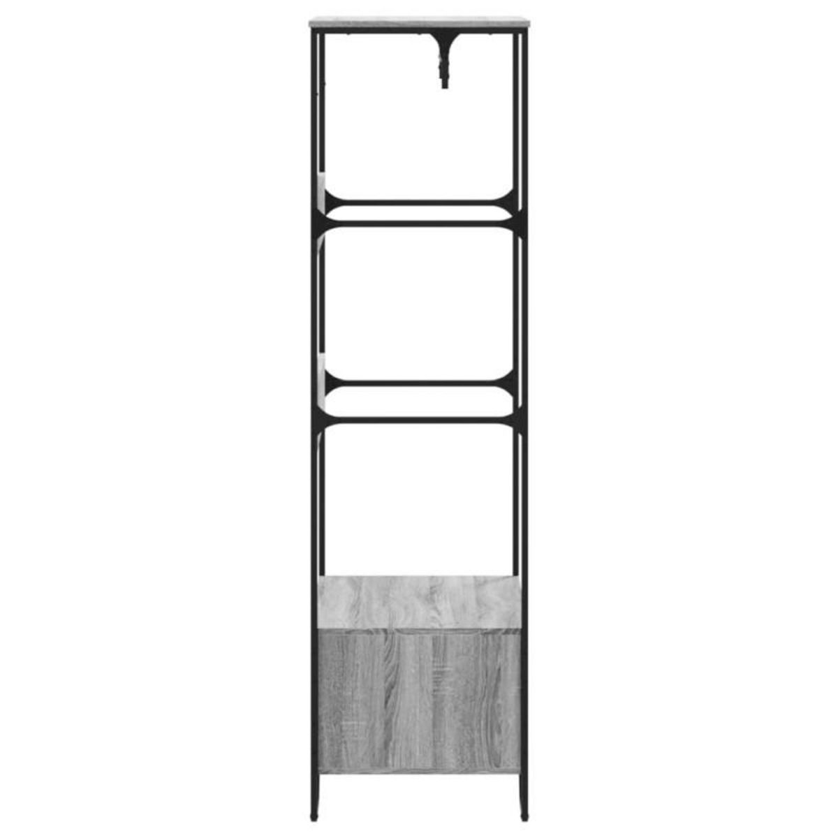 VIDAXL Armoire sonoma gris 90x50x180 cm bois d ingénierie