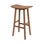 Rendez vous déco Tabouret de bar en bois de teck 77 cm-Vittoria