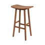 Voir la diapositive 1 : Rendez vous déco Tabouret de bar en bois de teck 77 cm-Vittoria