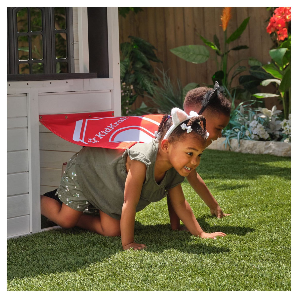 Kidkraft Maisonnette cabne pour enfant en bois LAKESIDE Blanc