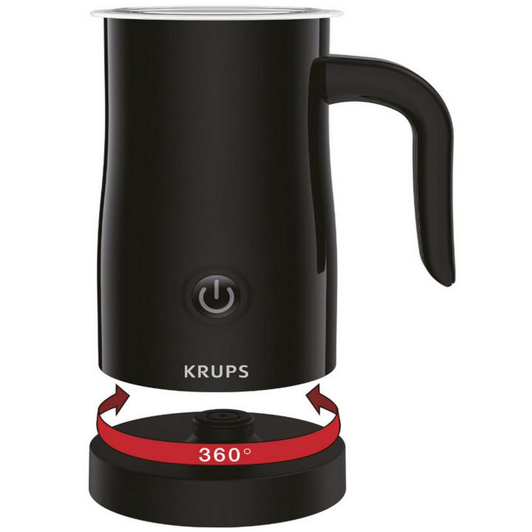 Voir la diapositive 3 : KRUPS Emulsionneur de lait 500w 0.3l noir - xl100810
