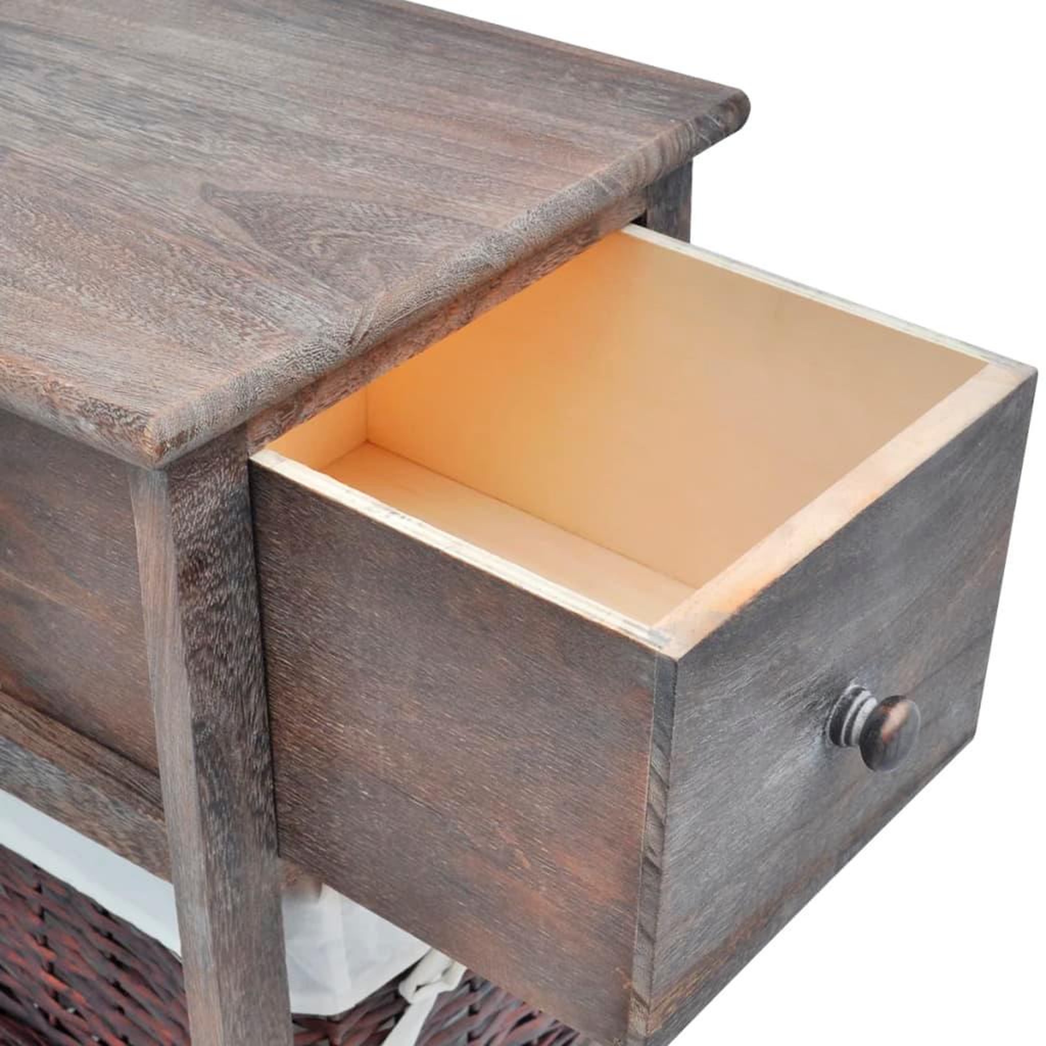 Voir la diapositive 5 : VIDAXL Table de chevet Bois Marron