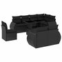Voir la diapositive 2 : VIDAXL Salon de jardin 9 pcs avec coussins noir resine tressee