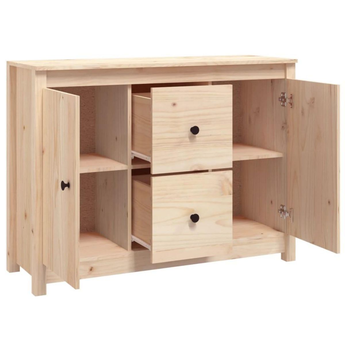 VIDAXL Buffet 100x35x74 cm Bois massif de pin