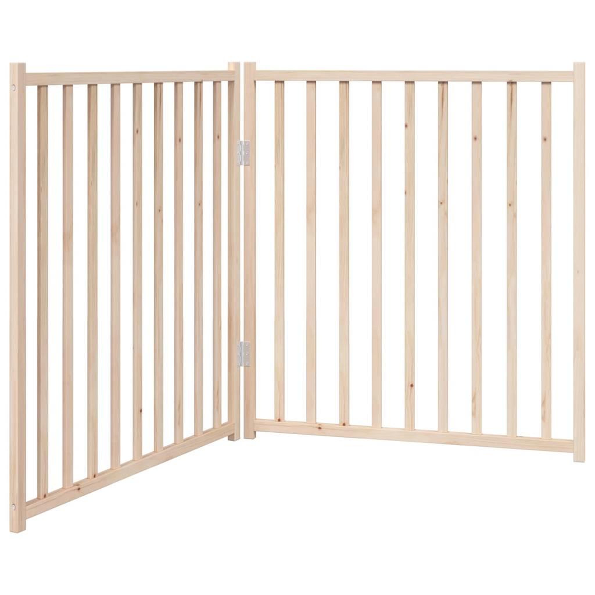 Voir la diapositive 2 : VIDAXL Barriere pour chien pliable 2 panneaux 160 cm bois sapin massif