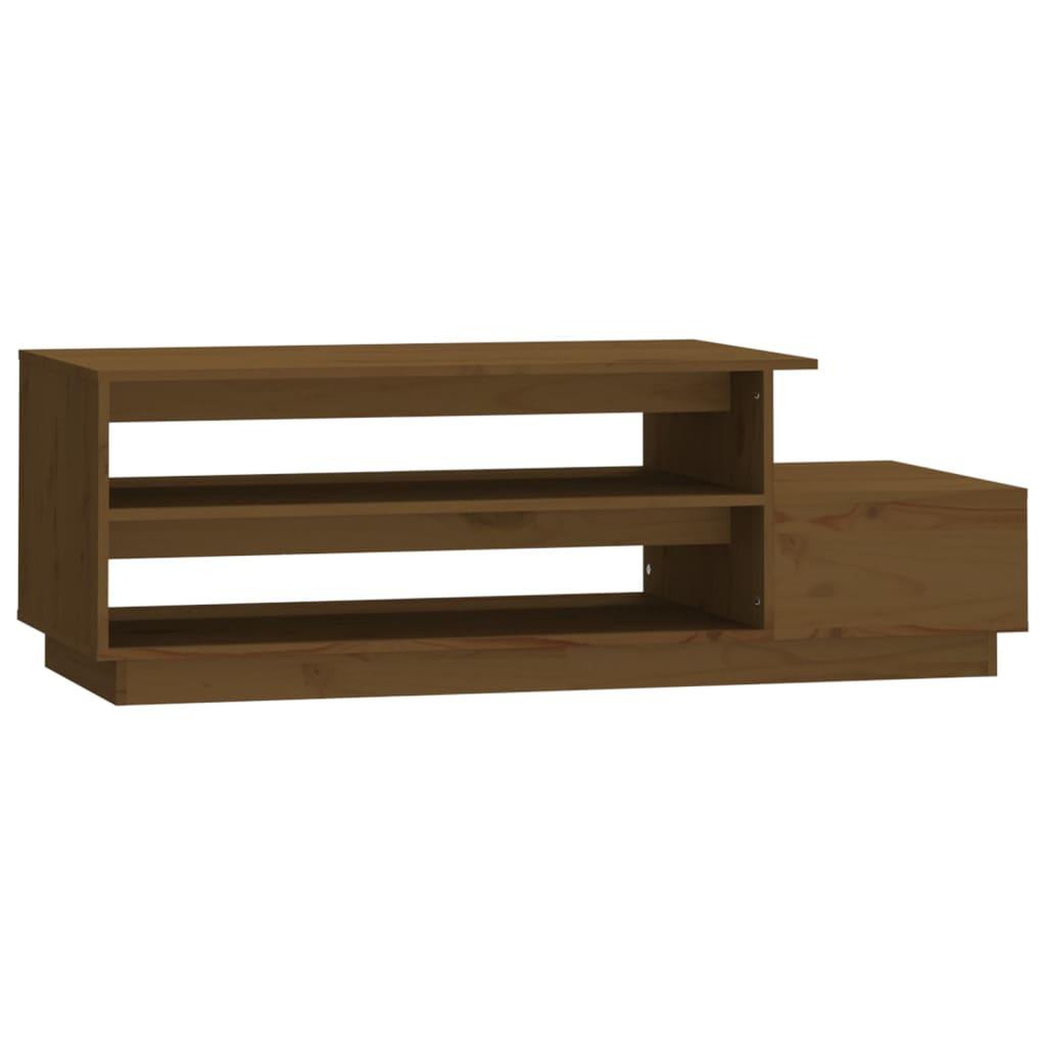 Voir la diapositive 2 : VIDAXL Table basse Marron miel 120x50x40,5 cm Bois massif de pin