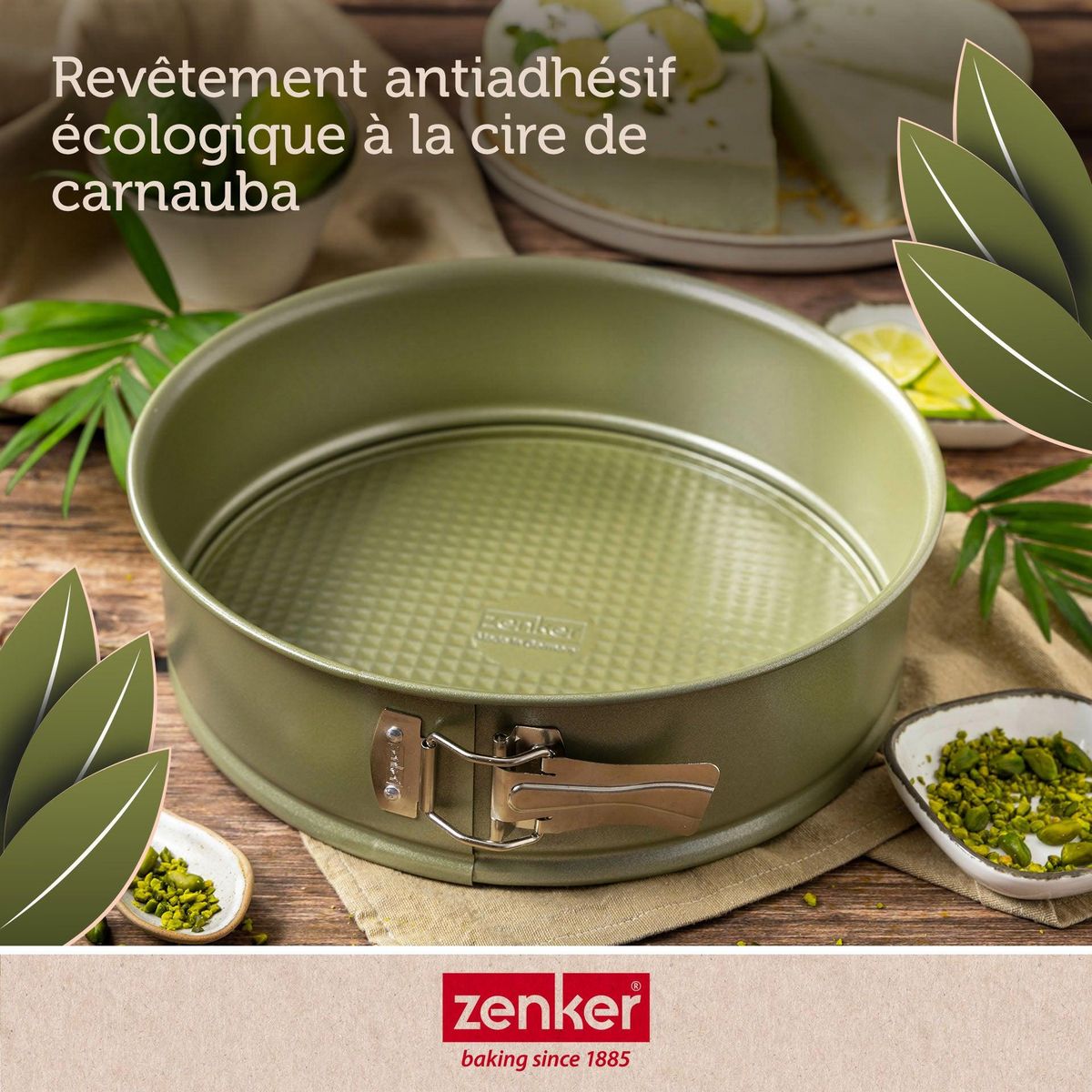 ZENKER Moule à manqué à charnière 24 cm Zenker Green Vision