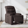 Voir la diapositive 1 : VIDAXL Fauteuil inclinable electrique Marron fonce Tissu