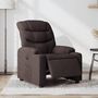 Voir la diapositive 1 : VIDAXL Fauteuil inclinable electrique Marron fonce Tissu