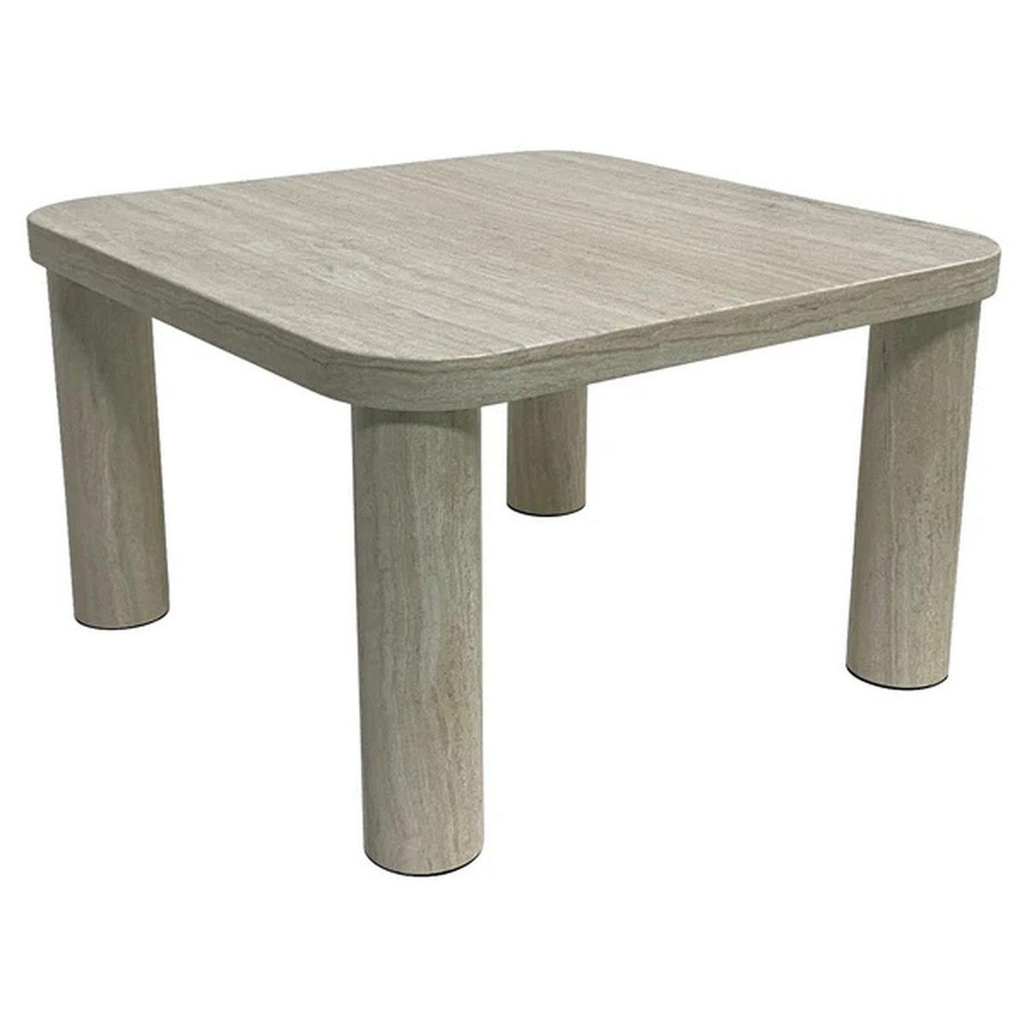 Voir la diapositive 3 : TOILINUX Table basse carrée effet marbre göran - gris
