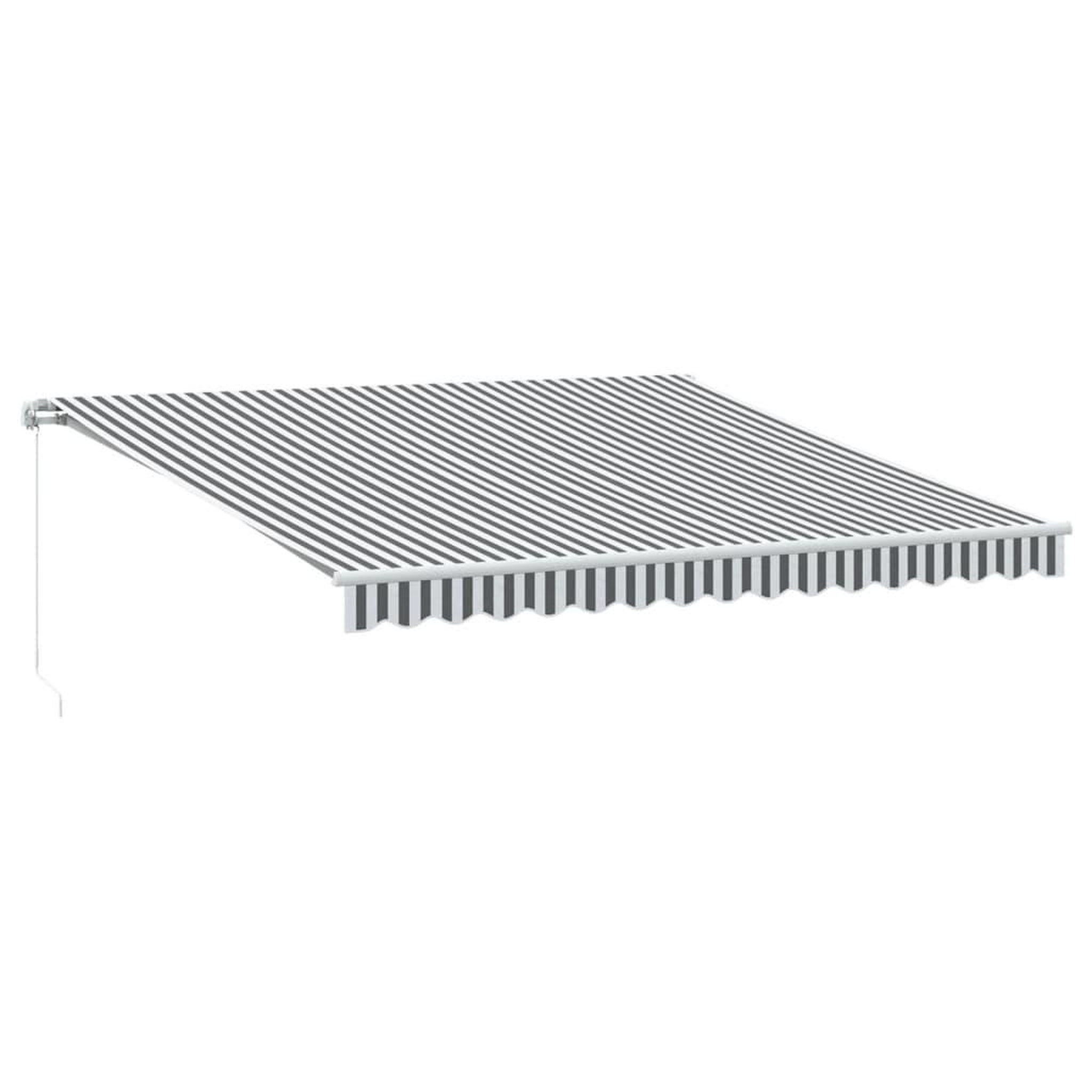 Voir la diapositive 2 : VIDAXL Auvent manuel retractable avec LED anthracite blanc 400x300 cm