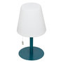 Voir la diapositive 1 : ATMOSPHERA Lampe à Poser d'Extérieur  Zack  30cm Bleu Canard