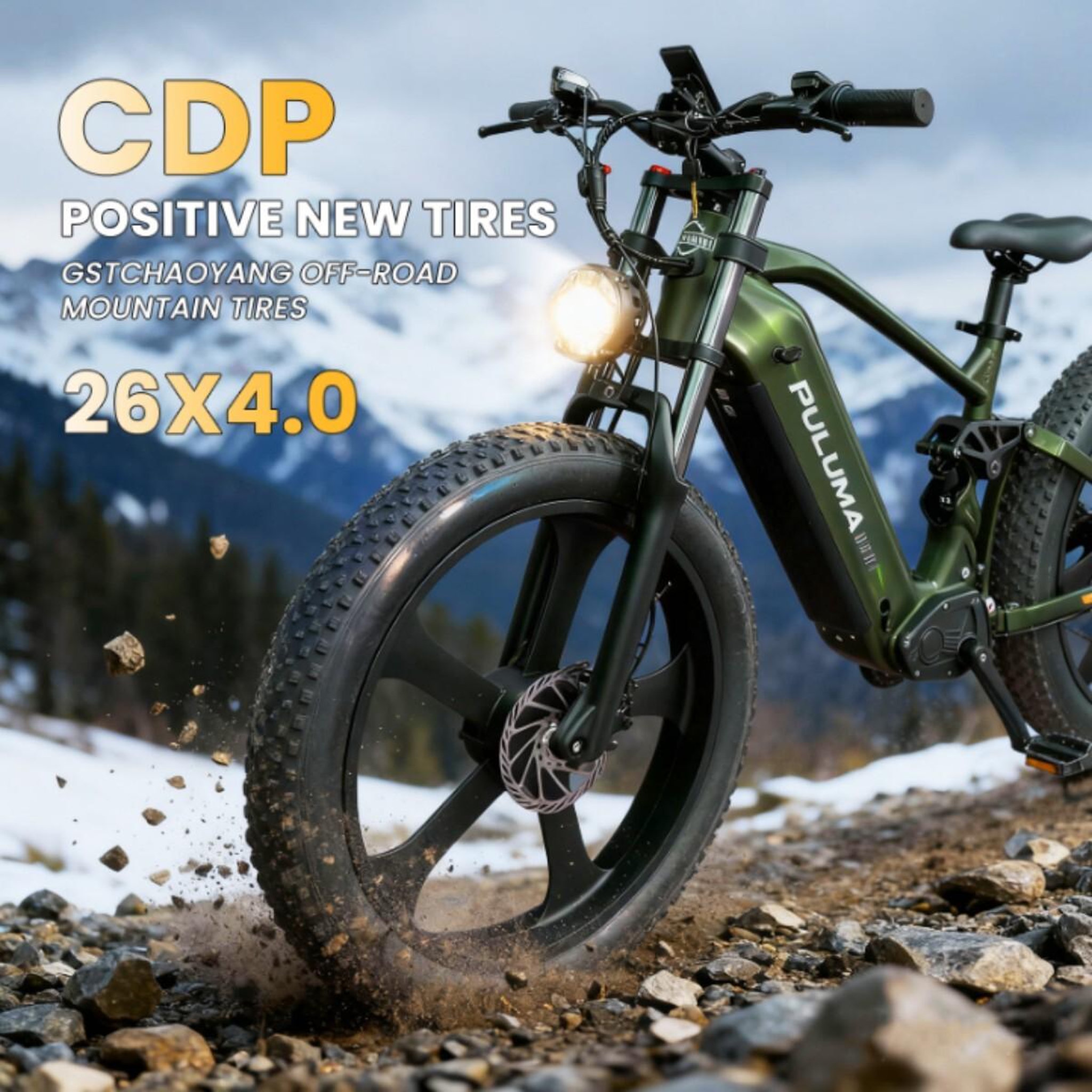 Voir la diapositive 5 : PULUMA Vélo électrique PULUMA PE900, double moteur, batterie 52 V 20 Ah, vélo Fat Bike 26 pouces