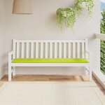 VIDAXL Coussin de banc de jardin vert brillant 180x50x3cm tissu oxford