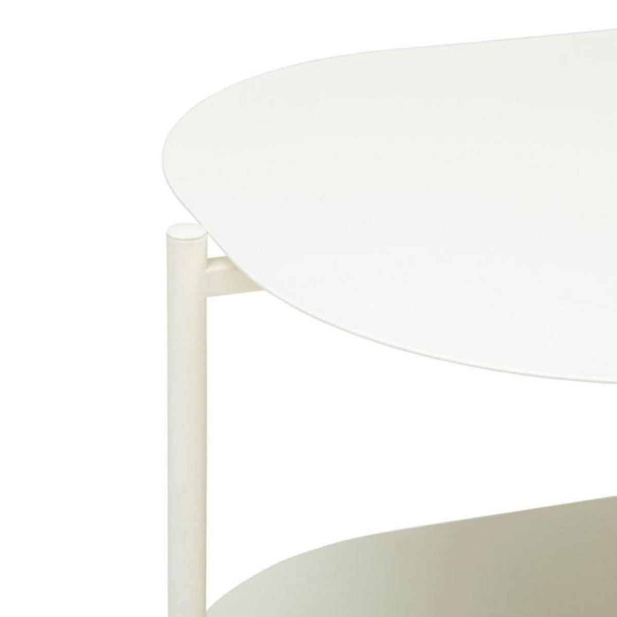 Paris Prix Table Basse 2 Niveaux  Haja  100cm Blanc