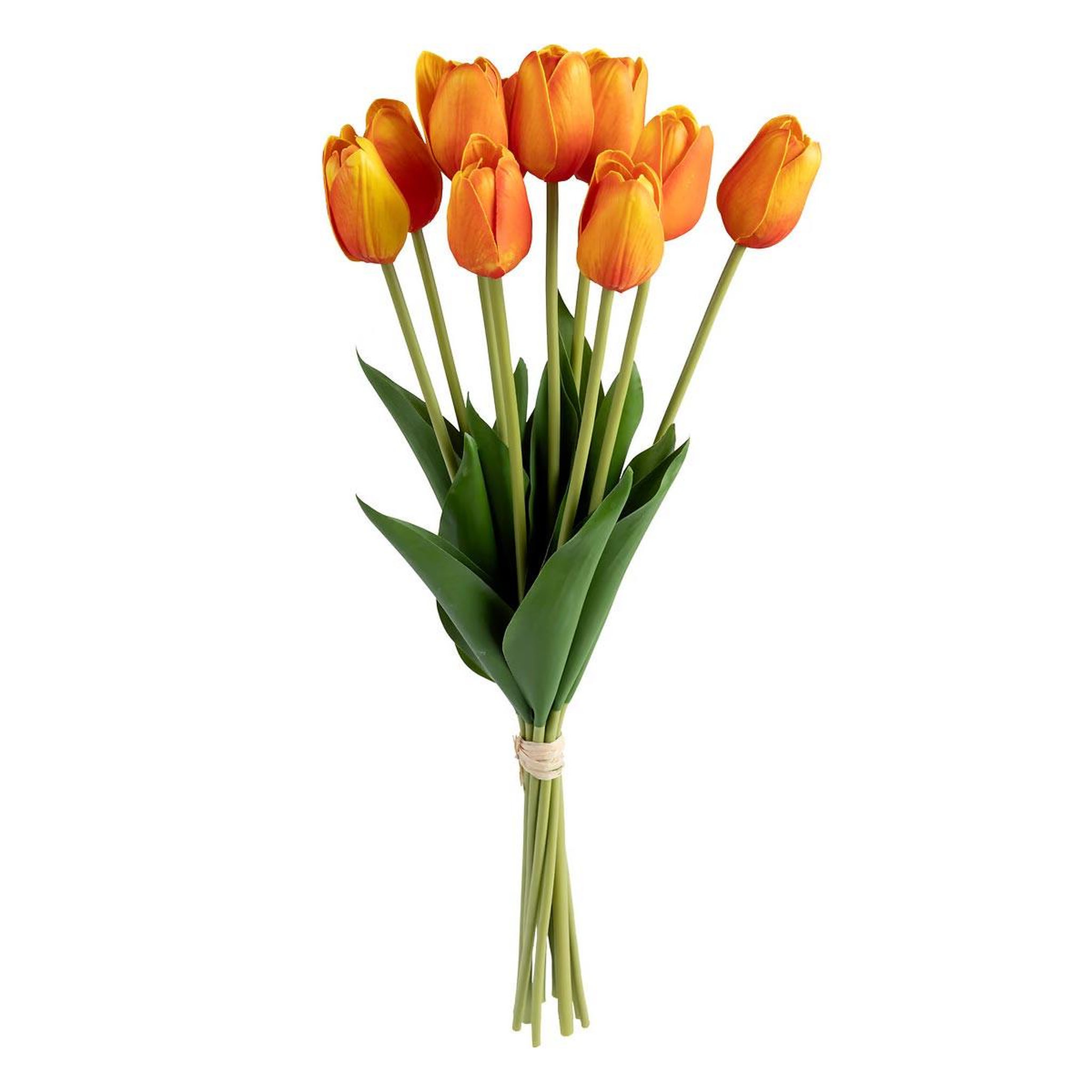ATMOSPHERA Bouquet de fleurs artificielles  tulipes  48cm orange
