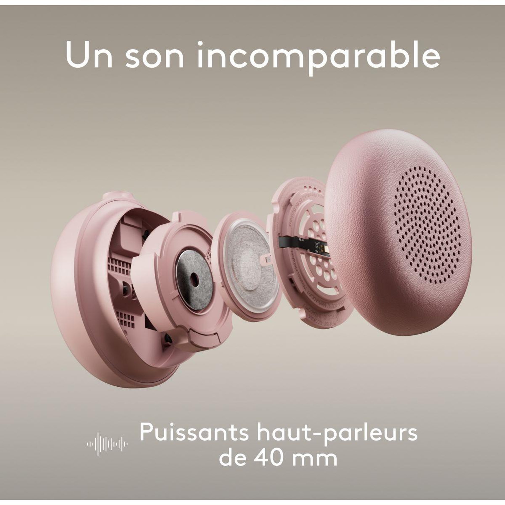 Voir la diapositive 4 : Logitech Micro-casque Zone Wired 2 ROSE