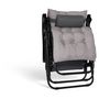 Voir la diapositive 6 : Inkazen Fauteuils de jardin Relax avec coussin gris anthracite  - Lot de 2