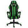 Voir la diapositive 2 : VIDAXL Fauteuil de jeux video Noir et vert Similicuir