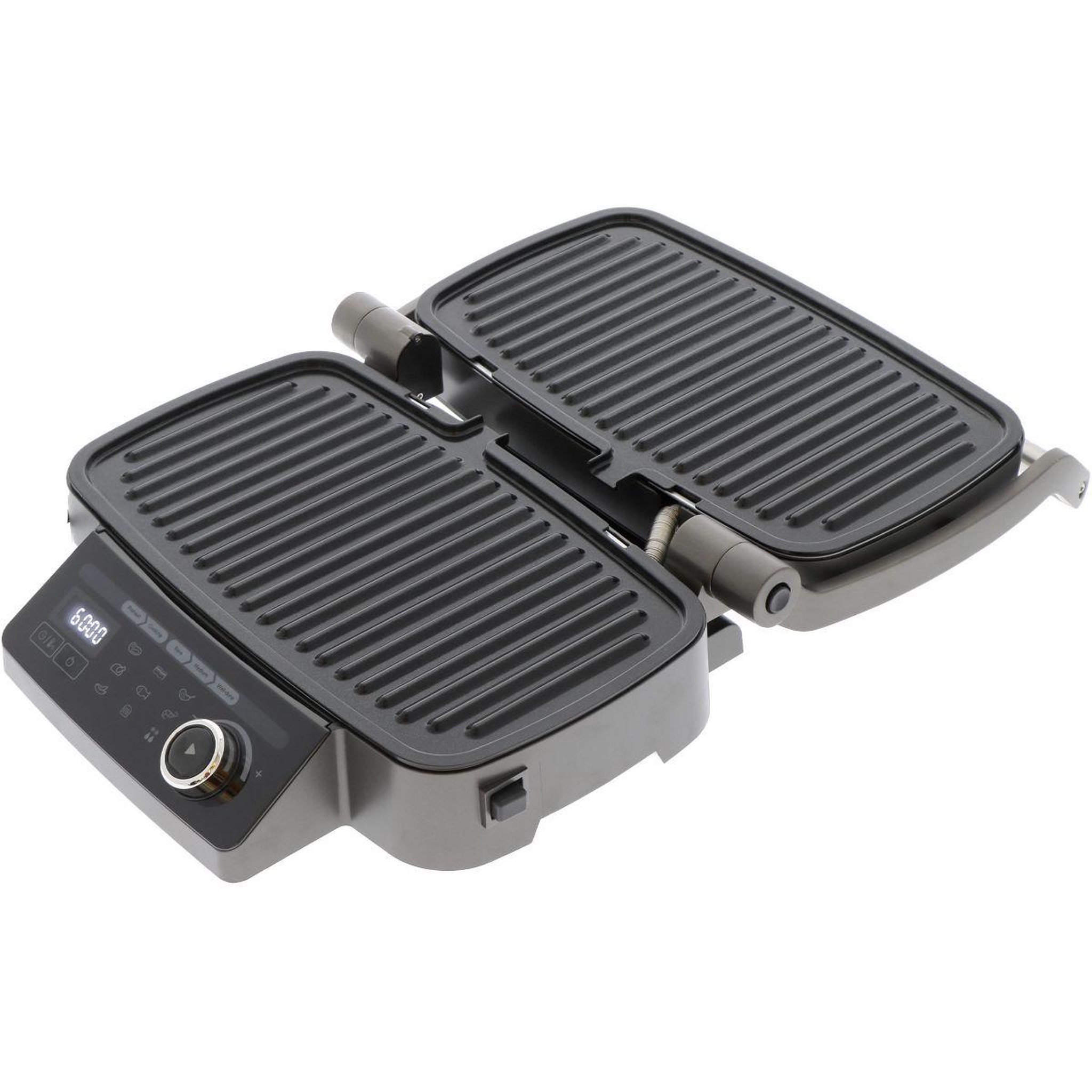 Voir la diapositive 5 : MIOGO Grille-viande MMG1 noir plaques amovibles, 36x20 cm